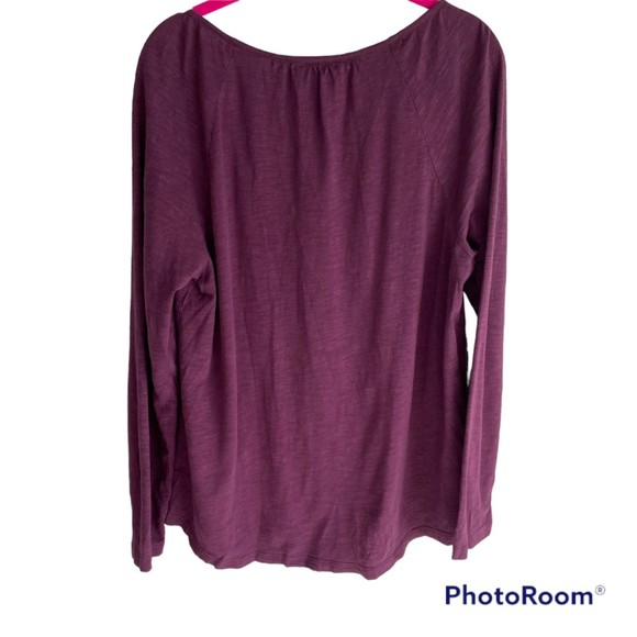 J.Jill Purple Long Sleeve Ladies Button Down Career Casual Top, M - Picture 2 of 6